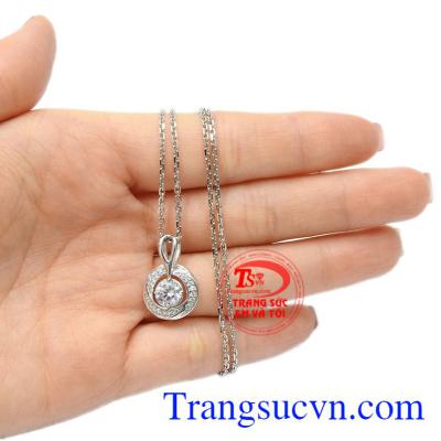 Bộ mặt dây vàng trắng thanh thoát chất lượng, uy tín.