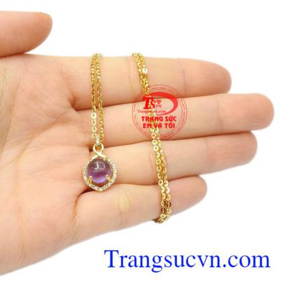 Bộ mặt thạch anh tím tinh tế thiên nhiên chất lượng.