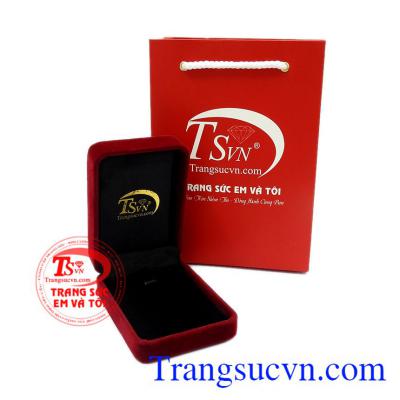 Bộ trang sức vàng trắng thanh tao