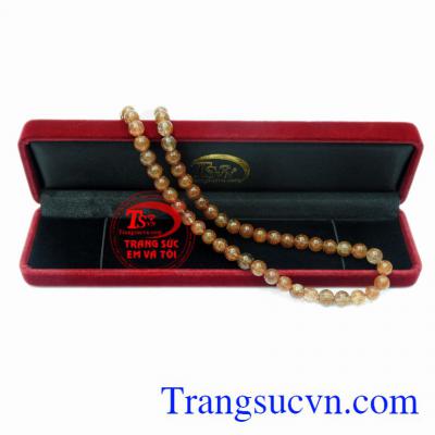 Chuỗi cổ thạch anh tóc 8 ly