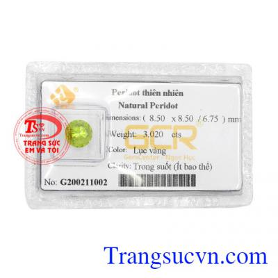 Đá Peridot ép vỉ cao cấp là sản phẩm đá quý chất lượng cao, màu sắc đẹp được kiểm định bởi Trung tâm ngọc học,Đá Peridot ép vỉ cao cấp