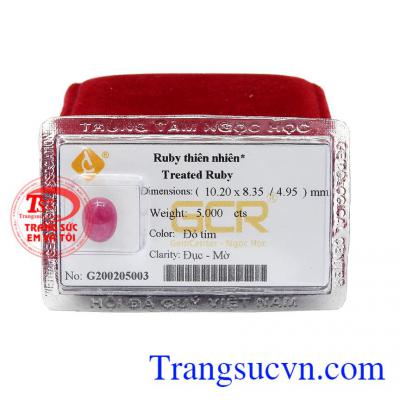 Ruby hay còn được gọi là hồng ngọc, là một trong những loại đá quý đứng đầu trong tất cả các đá,Đá Ruby ép vỉ phú quý