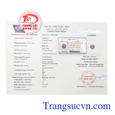 Đặc biệt, loại đá này cũng được coi như một lá bùa may mắn, giúp chủ nhân tránh được những vận xui, mang lại cho họ niềm vui và luôn bình an trước mọi biến cố của cuộc sống,Đá Ruby sao ép vỉ may mắn