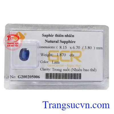 Sapphire là viên đá giúp khai mở tâm trí, suy nghĩ được thông suốt, trở nên tích cực, lạc quan hơn, cơ thể nhờ thế cũng khỏe mạnh, vui vẻ và bình an