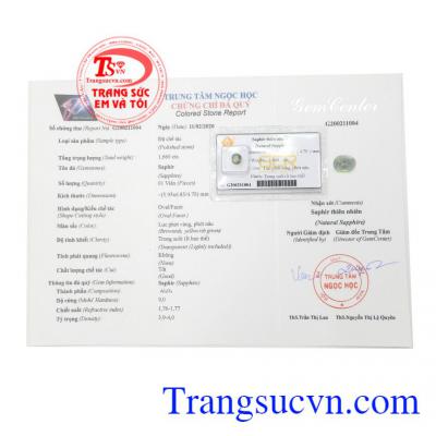 Nhiều người cho rằng loại đá này có năng lực cảm thụ, giúp giảm huyết áp, chống mất ngủ, đau lưng hiệu quả,Đá Sapphire ép vỉ phú quý