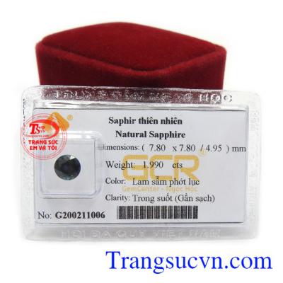 Đá sapphire thiên nhiên màu sắc đẹp, chất lượng cao, có giấy kiểm định đá quý đảm bảo.