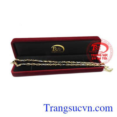 Dây chuyền vàng nam thời trang được bảo hành uy tín, giao hàng toàn quốc.