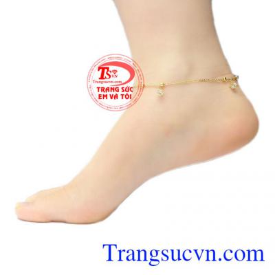 Lắc chân là món nữ trang rất cần thiết cho phái đẹp làm tôn lên vẻ nữ tính cho đôi chân,Lắc chân vàng độc đáo