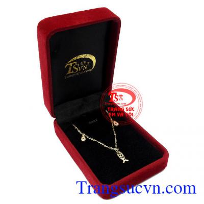 Lắc tay nữ vàng hình cá may mắn