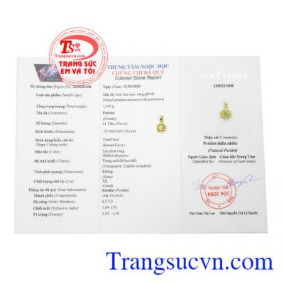 Mặt dây chuyền Peridot xinh xắn