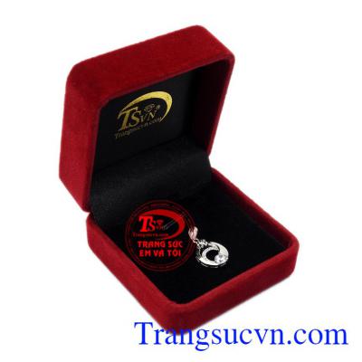 Mặt dây nữ vàng trắng vĩnh cửu Korea vàng 10k