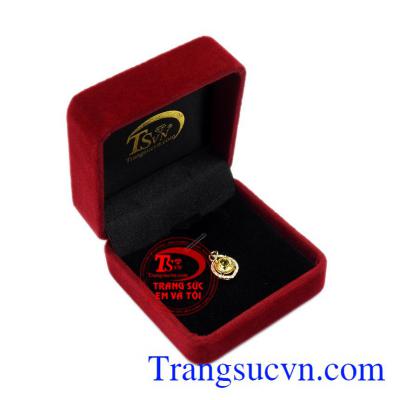 Mặt dây thạch anh vàng thanh thoát bảo hành 12 tháng.