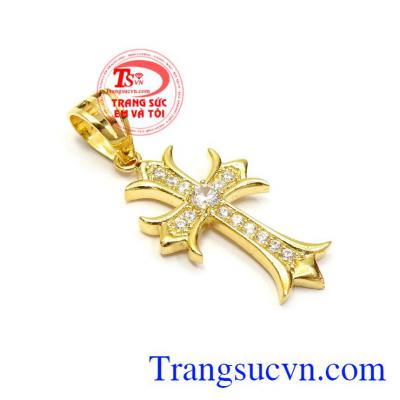 Thánh giá vàng là biểu tượng của tình yêu và lòng thương xót thiên chúa Mặt thánh giá vàng sang trọng