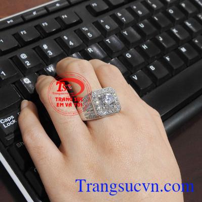 Nhẫn nam vàng thời trang, phong cách, phù hợp thời trang phái mạnh Nhẫn nam vàng trắng tài lộc