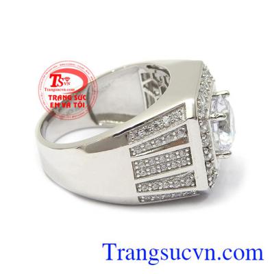 Nhẫn nam vàng 10k nhập khẩu nguyên chiếc Korea là dòng sản phẩm bán chạy hiện nay. Nhẫn nam vàng trắng tài lộc