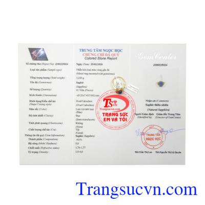 Nhẫn Nữ Sapphire Tinh Xảo