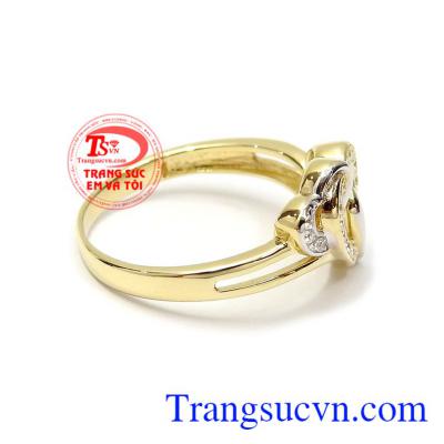 Nhẫn vàng 10k tôn lên sự duyên dáng, dịu dàng và phong cách cho người đeo
