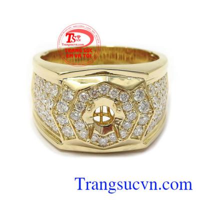 Ổ nhẫn kim cương tạo nên phong cách lịch lãm, thời trang và đẳng cấp cho phái mạnh