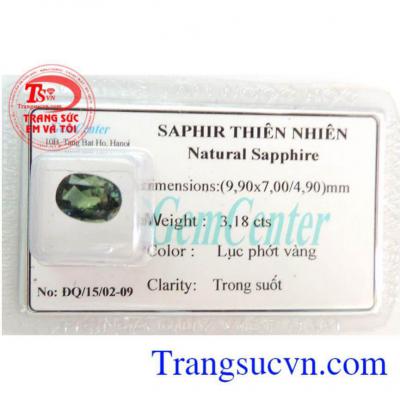 Saphire trong suốt 3 ct