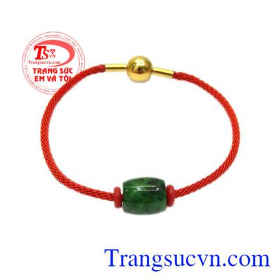 Vòng tay lu thống jadeite bình an