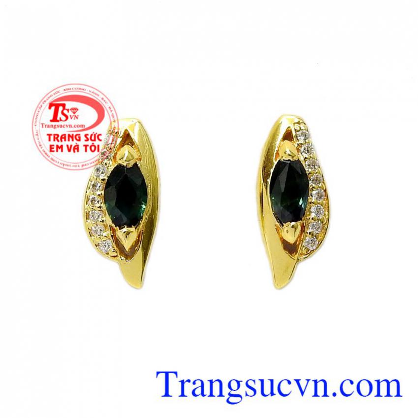 Hoa tai Sapphire sang trọng