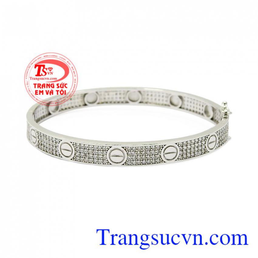 Vòng tay nữ Catier vàng trắng