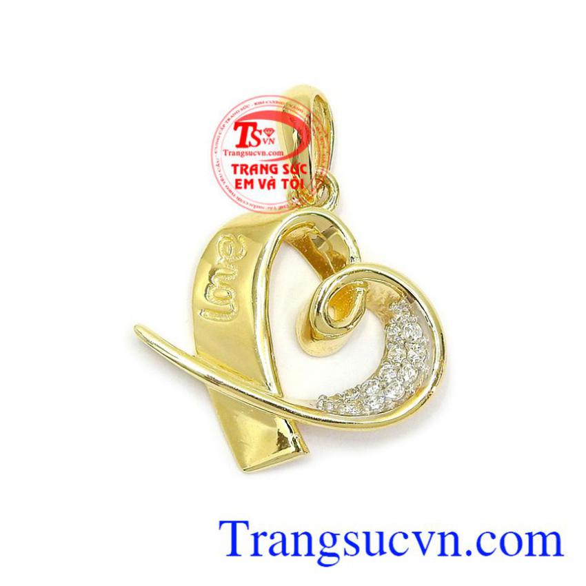 Mặt dây chuyền vàng dịu dàng