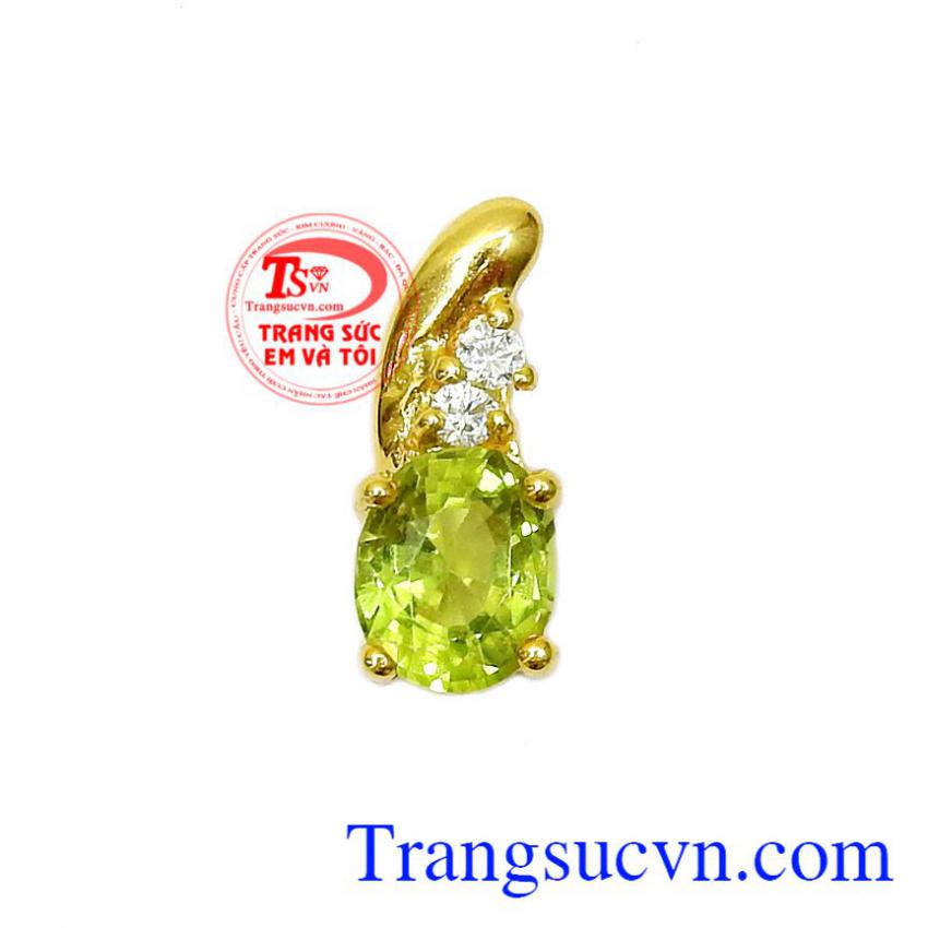 Mặt dây Peridot nhỏ nhắn
