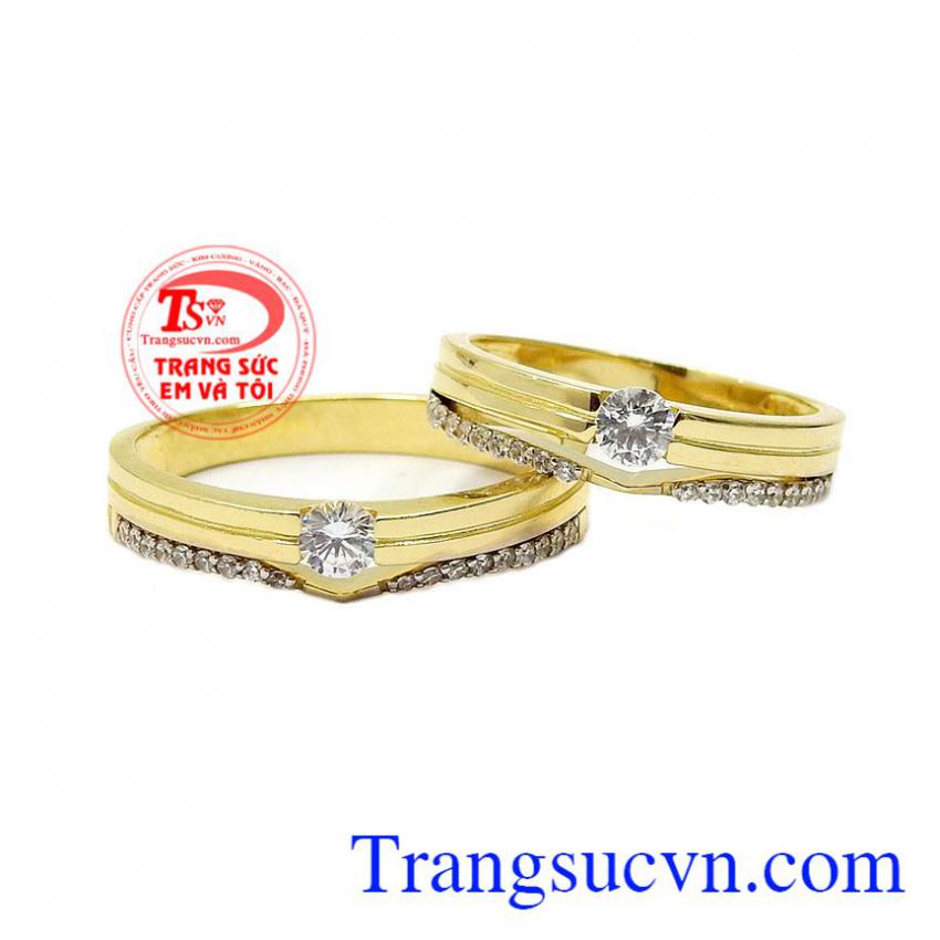 Nhẫn cưới vàng thanh lịch