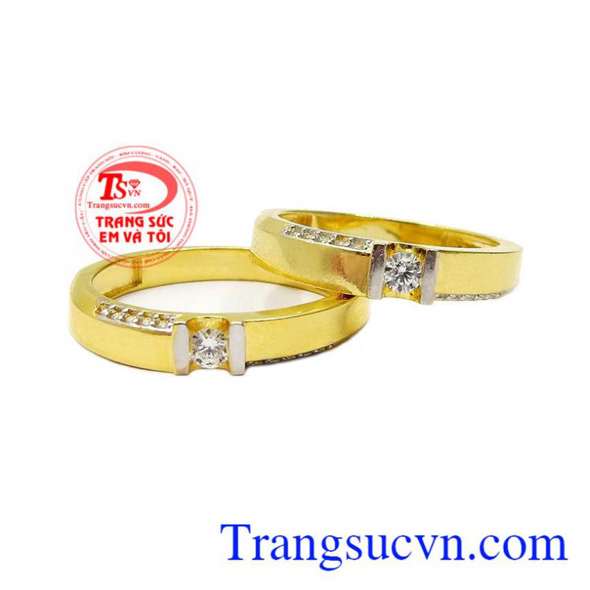 Nhẫn cưới vàng trang nhã
