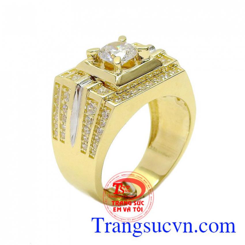 Nhẫn nam vàng kiểu cách