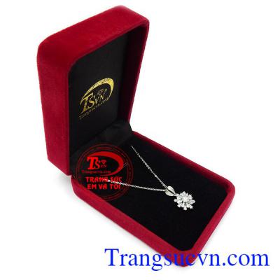 Bộ dây chuyền vàng trắng duyên dáng bền đẹp, chất lượng, giao hàng nhanh toàn quốc