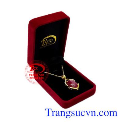Bộ mặt dây Ruby trang nhã