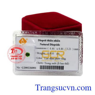 Đá ép vỉ Diopside thiên nhiên may mắn.