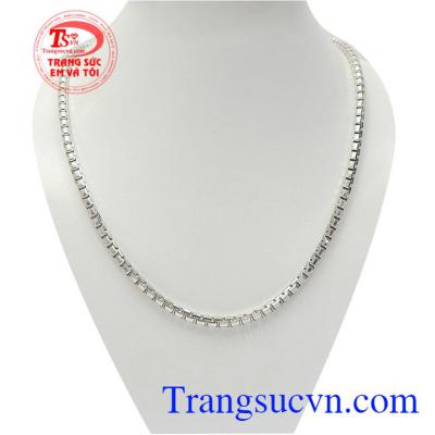 Dây chuyền bạc nam may mắn nhập khẩu Italy bền đẹp, chất lượng, kiểu dáng thời trang