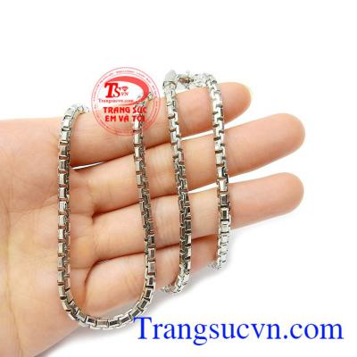 Dây chuyền bạc nam may mắn nhập khẩu cao cấp, kiểu dáng độc đáo, giao hàng nhanh toàn quốc, thanh toán an toàn