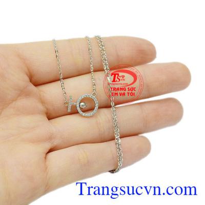 Dây chuyền liền mặt ngọt ngào Korea xinh xắn.