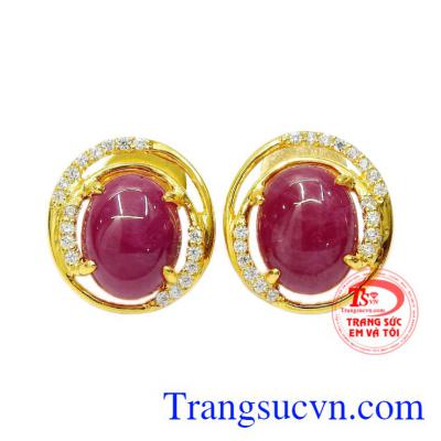 Hoa tai Ruby rực rỡ