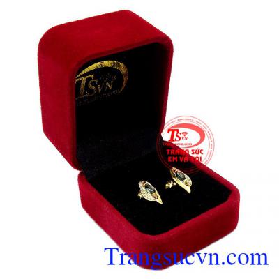 Hoa tai Sapphire sang trọng