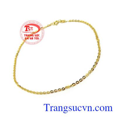 Lắc chân vàng đẳng cấp thời trang phù hợp với quý cô hiện đại, cá tính và đẳng cấp
