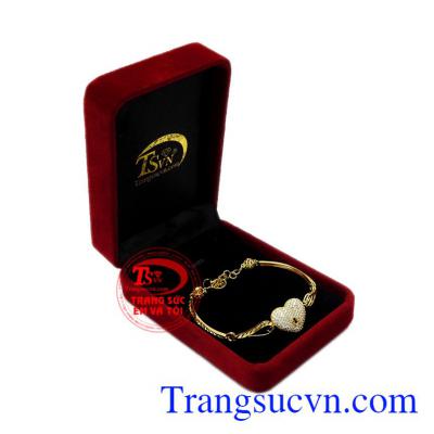 Lắc tay nữ trái tim thủy chung