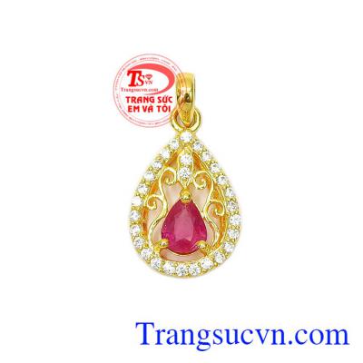 Mặt dây chuyền ruby tình yêu