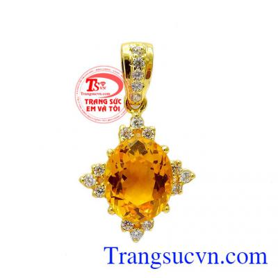 Mặt dây Citrine nổi bật là sản phẩm mới được nhiều khách hàng ưa chuộng và lựa chọn của Trang sức Em và Tôi,Mặt dây Citrine nổi bật