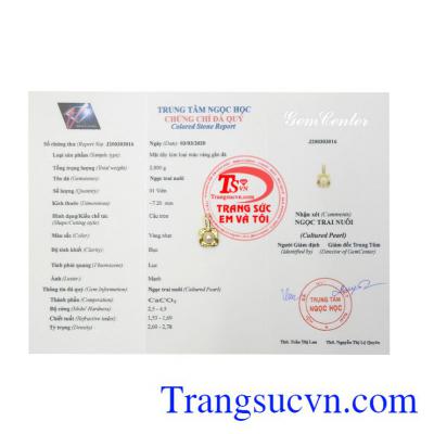 Mặt dây ngọc trai thanh tú