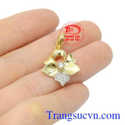 Mặt dây nữ vàng duyên dáng Korea đảm bảo về chất lượng. 