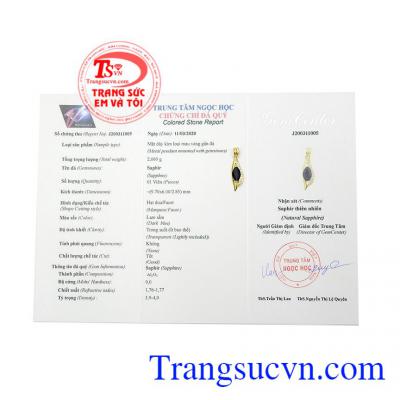 Mặt dây Sapphire thu hút