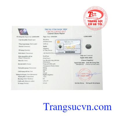 Nhiều khách hàng lựa chọn sản phẩm Sapphire đã được kiểm định và ép vỉ làm quà tặng cho người thân và bạn bè,Mặt nhẫn saphir