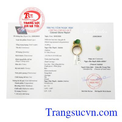 Nhẫn nam thiềm thừ may mắn