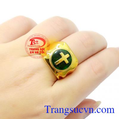 Không chỉ là sản phẩm trang sức Nhẫn nam vàng Nephrite thánh giá còn là món quà mang đến phước lành cho người nhận,Nhẫn nam vàng Jadeite thánh giá