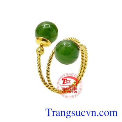 Nhẫn nephrite cá tính